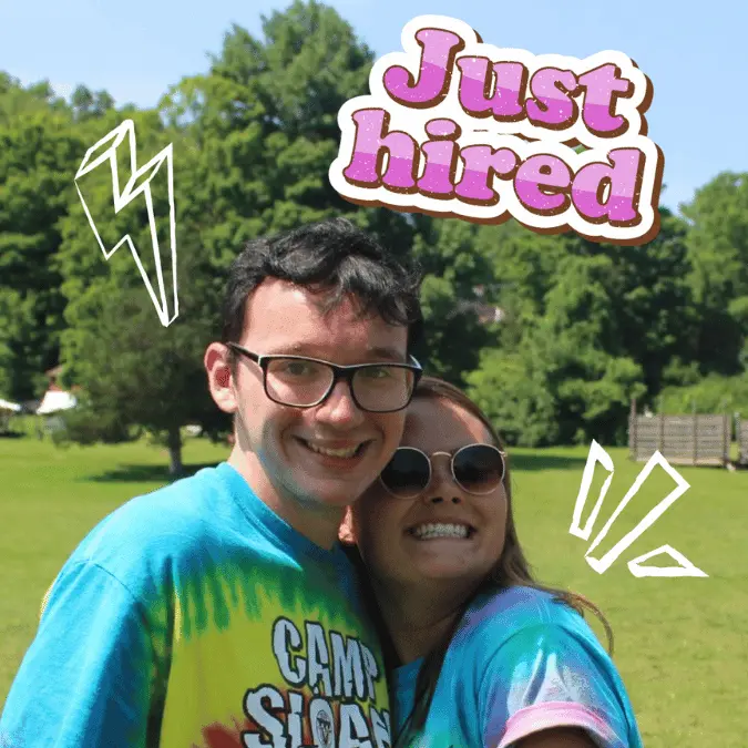 Just hired! Roles that have been hired at camp